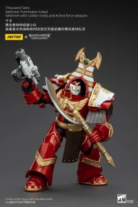 JOYTOY Thousand Sons Sekhmet Terminator Cabal Sekhmet With Combi-Melta And Achea Force Weapon - Warhammer 40K - photo 4