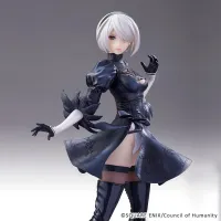SQUARE ENIX NieR:Automata VER.1.1A Statuette - 2B (YoRHa No. 2 Type B) NO GOGGLES VER. - Final Fantasy - photo 3