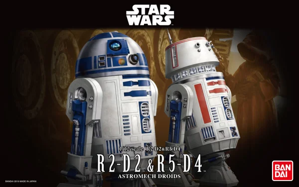 BANDAI HOBBY 1/12 R2-D2 & R5-D4 - Star Wars