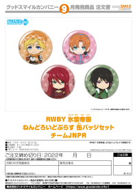 RWBY: Ice Queendom Nendoroid Plus Pinback Button Set (Team JNPR) 3