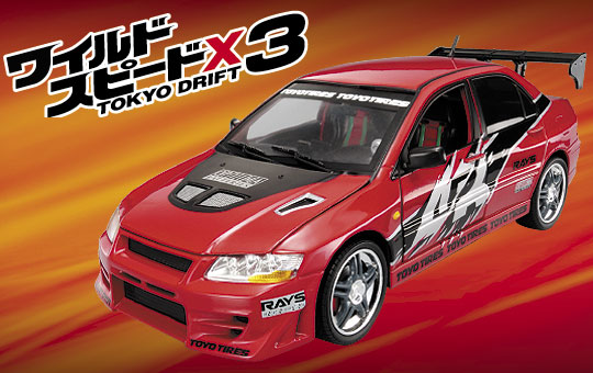 DIECAST MINIATURE CAR: 1/18 FAST&FURIOUS 3 LANCER EVOLUTION VII