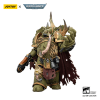 Death Guard Plague Marine Champion with Plasma Pistol and Power Fist 18