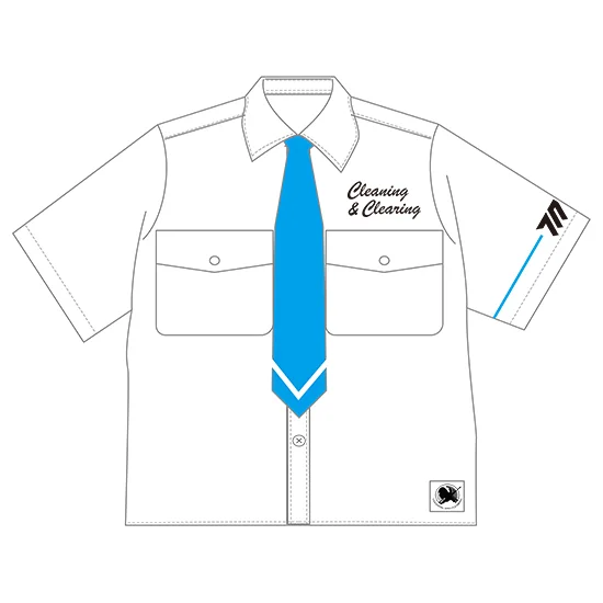 GOOD SMILE COMPANY C&C Motif Work Shirt - Blue Archive