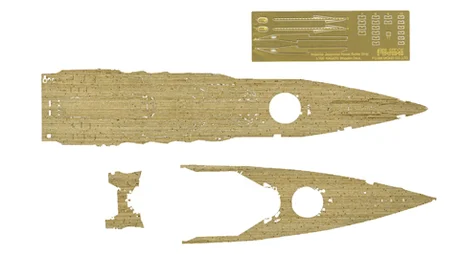 Fujimi [TOKU-29 EX-102] 1/700 Wood Deck Seal for IJN Battleship NAGATO (w/Ship Name Plate) - Kit Accessories