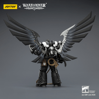 Raven Guard Corvus Corax, Primarch of the XIX Legion with artificer-crafted lightning talons, archaeotech pistols, and whip 2