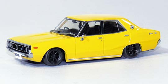 DIECAST MODEL CAR: 1/43 HGC110 DATSUN 240K GT (YONMERI) EARLY Ver. (YELLOW)