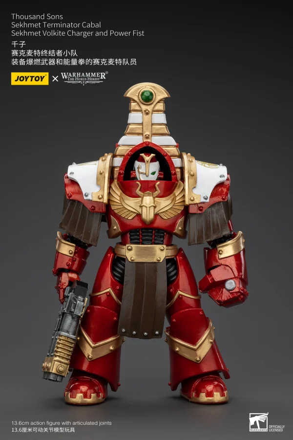 JOYTOY Thousand Sons Sekhmet Terminator Cabal Sekhmet Volkite Charger And Power Fist - Warhammer 40K