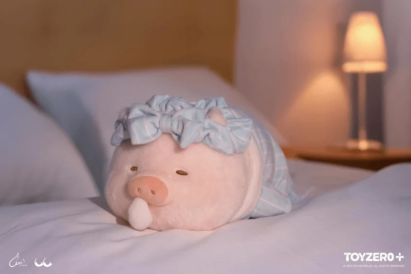 TOYZEROPLUS LuLu the Piggy Sweet Dream - Snoring Lu Plush Toy - LuLu The Piggy