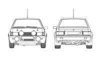[HC38] 1:24 MITSUBISHI LANCER EX 2000 TURBO 1982 1000 LAKES RALLY 18