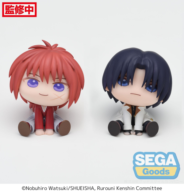QyuruMe TV Anime "Rurouni Kenshin" Mini Figure "Kenshin Himura ・ Aoshi Shinomori" (EX)