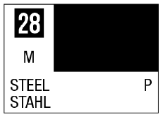 Mr. Color 28 - Steel (Metallic/Primary)