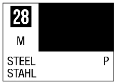 Mr. Color 28 - Steel (Metallic/Primary)