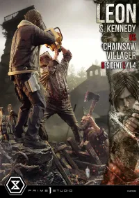 Prime 1 Studio Ultimate Premium Masterline Resident Evil 4 Leon S. Kennedy versus Chainsaw Villager Bonus Version - Video Games - photo 40