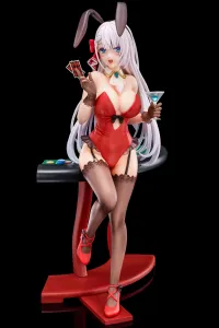 Hakoiri-musume Riselia Ray Crystalia wearing crimson bunny costume with Nip Slip Gimmick System - The Demon Sword Master of Excalibur Academy - photo 1