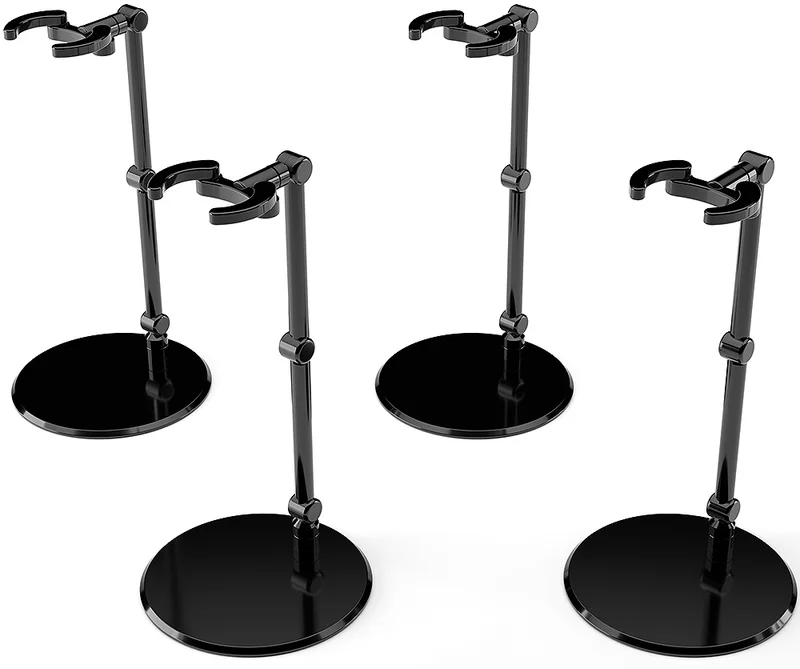 GOOD SMILE COMPANY The Simple Stand mini x4 Black (for Small Figures & Chibi Figures) - Figure Accessories