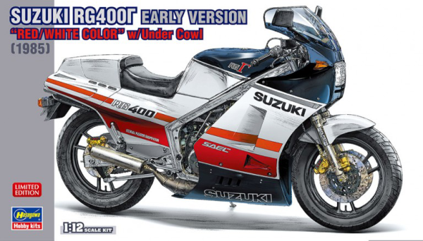 1/12 SUZUKI RG400Γ EARLY VERSION "RED/WHITE COLOR" w/Under Cowl