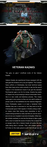 JOYTOY Infinity tabletop-Ariadna Veteran Kazaks - JOYTOY Original Series - photo 6