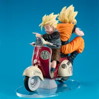 MegaHouse DESKTOP REAL McCOY EX Dragon Ball Z Super Saiyan Son Goku & Super Saiyan Son Gohan＆Mortorbike - Dragon Ball Z - photo 2