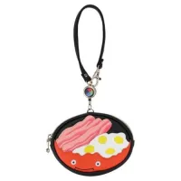 Benelic Calcifer and Bacon and Eggs - card & coin purse with reel - Howl's Moving Castle - photo 1
