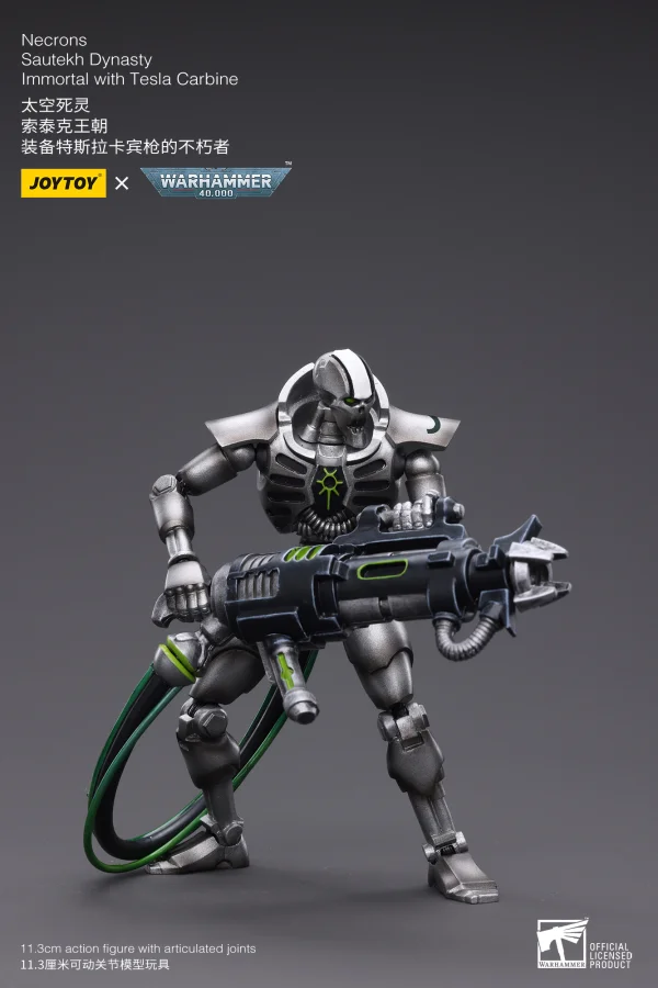 JOYTOY WH40K-Necrons Sautekh Dynasty Immortal with Tesla Carbine - Warhammer 40K