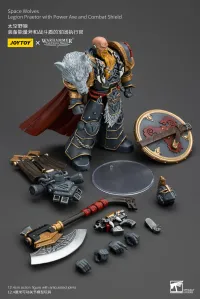 JOYTOY Space Wolves Legion Praetor with Power Axe and Combat Shield - Warhammer 40K - photo 5