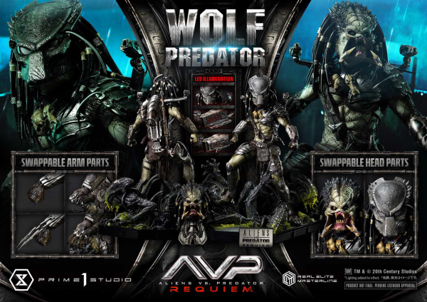 Real Elite Masterline Aliens vs. Predator: Requiem Wolf Predator