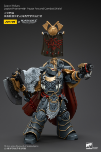 Space Wolves Legion Praetor with Power Axe and Combat Shield 7