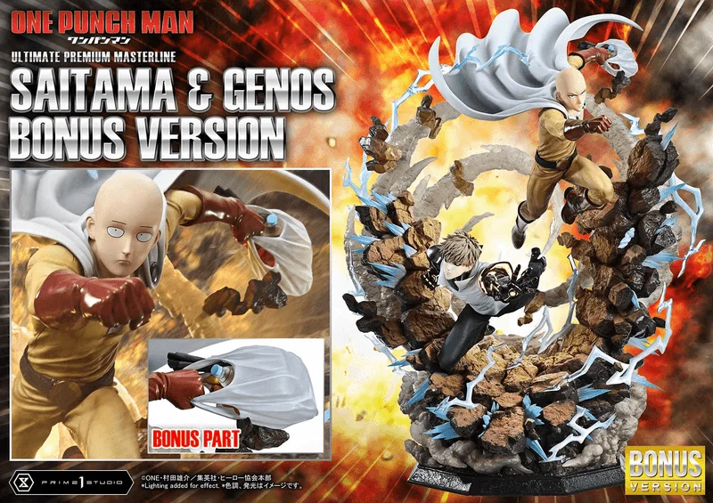 Prime 1 Studio Ultimate Premium Masterline One-Punch Man Saitama & Genos DX Bonus Version			 - One Punch Man