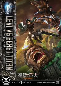Ultimate Premium Masterline  TV animation Attack On Titan  Levi versus Beast Titan Bonus Version 47