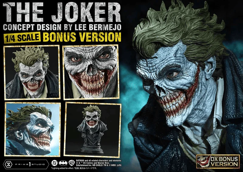 Prime 1 Studio Ultimate Premium Masterline Batman (Comics) The Joker (Concept Design by Lee Bermejo) DX Bonus Version - DC Comics
