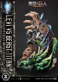 Prime 1 Studio Ultimate Premium Masterline  TV animation Attack On Titan  Levi versus Beast Titan - Attack on Titan - photo 4