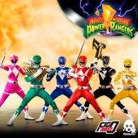 threezero Mighty Morphin Power Rangers – 1/6 Core Rangers + Green Ranger Six-Pack - Power Rangers - photo 6