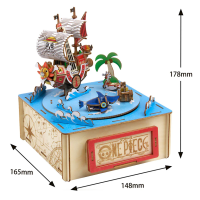 wa-gu-mi ONE PIECE Straw Hat Crew with Music Box 2