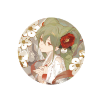 Hatsune Miku Pinback Button: Meihua Sannong Ver. 1