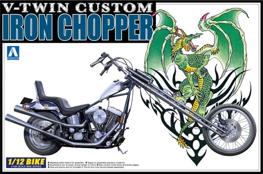 Aoshima 1/12 Iron Chopper - Scale Kits