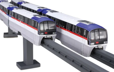Fujimi [ST-17] 1/150 Tokyo Monorail Type 2000 Old Painting Six Car Formation (6-Car Set) - Scale Kits
