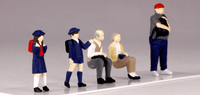 1/80 Scale super minifigure series6 That Day's Bus Stop Set 1