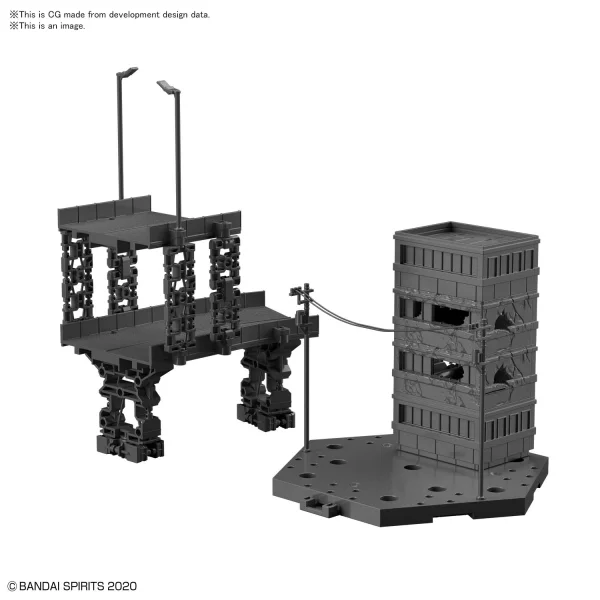 BANDAI HOBBY CUSTOMIZE SCENE BASE (CITY AREA Ver.) - 30 Minutes Label