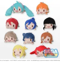 SEGA Fuwapuchi NESOBERI (Lay-Down) "Love Live! Sunshine!! x Hatsune Miku" Plush (Petit) - Hatsune Miku - photo 1