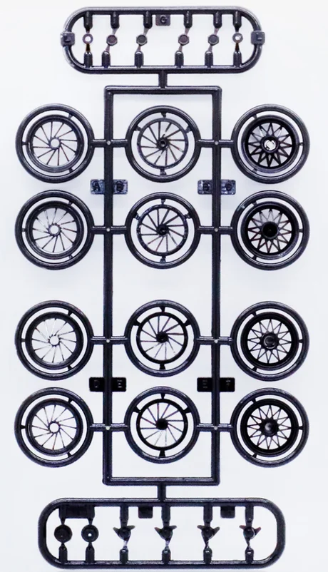 Fujimi [Wheel-14] 1/24 Normal Wire Silver Type 17inch - Kit Accessories