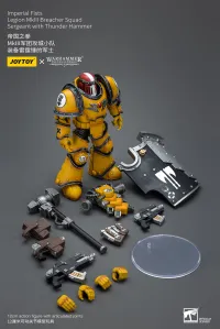 JOYTOY Imperial Fists Legion MkIII Breacher Squad Sergeant with Thunder Hammer - Warhammer 40K - photo 2