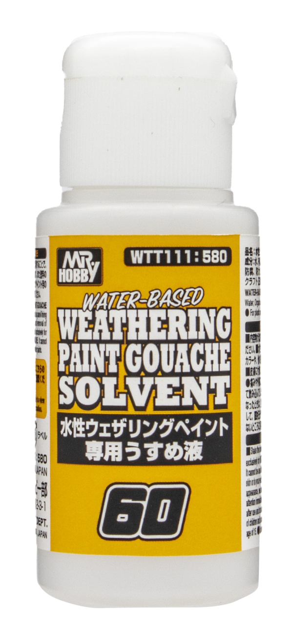 WATER BASED WEATHERING PAINT GOUACHE SOLVENT