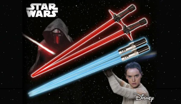 KOTOBUKIYA STAR WARS KYLO REN & REY BATTLE SET CHOPSTICKS - Star Wars