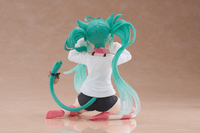 Hatsune Miku Desktop Cute Figure (Cat Ear T-Shirt Ver.) Reissue 5