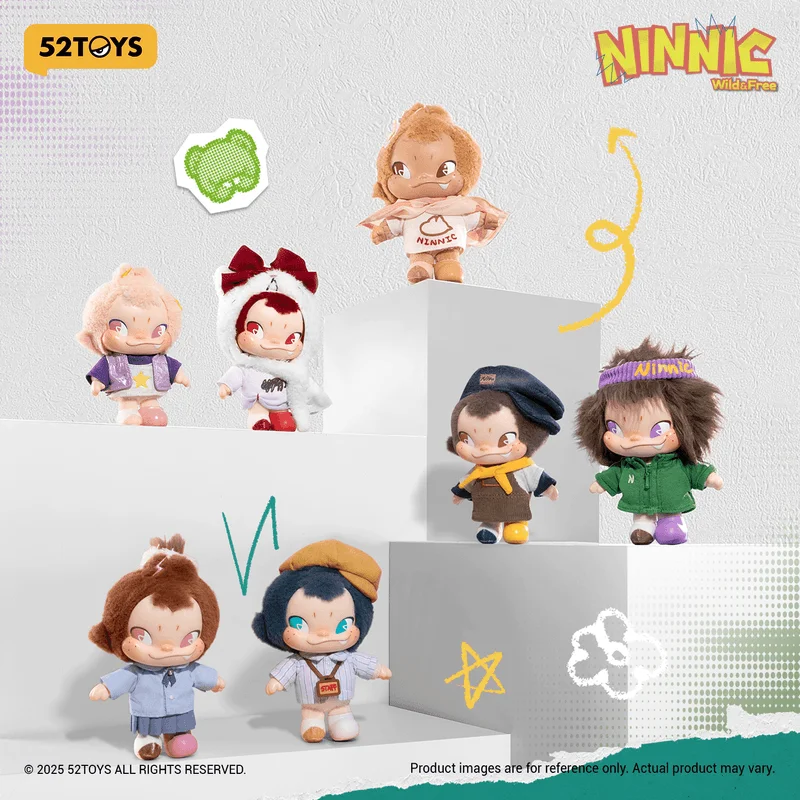 52TOYS NINNIC – Wild & Free Plush Keychain Blind Box (Blind Box/6) - NINNIC