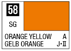 Mr. Color 58 - Orange Yellow (Semi-Gloss/Aircraft)