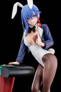 Hakoiri-musume Sakuya Sieglinde wearing lapis lazuli blue bunny costume with Nip Slip Gimmick System - The Demon Sword Master of Excalibur Academy - photo 10