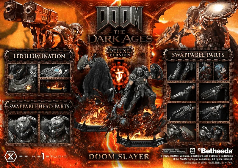 Prime 1 Studio Ultimate Premium Masterline DOOM: The Dark Ages DOOM Slayer Deluxe Version 			 - DOOM