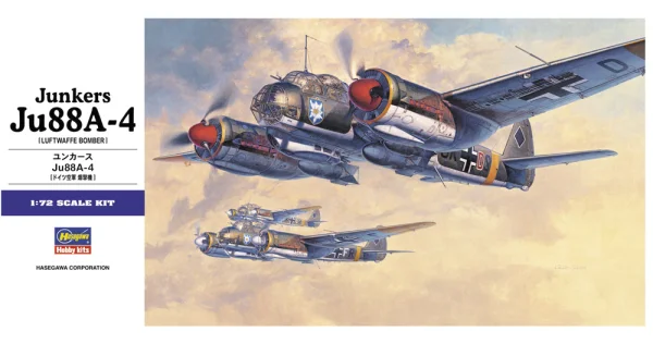 Hasegawa 1/72  JUNKERS Ju88A-4 - Scale Kits