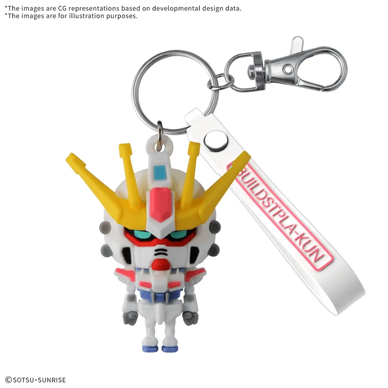 BANDAI HOBBY BUILD STPLA-KUN 3D RUBBER MASCOT KEYCHAIN - Gundam Misc